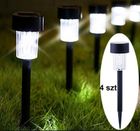 Saska Garden, lampa solarna plastikowa LED, 4,5-31 cm, 4 szt.