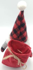 Saska Garden, Mikołajek dekoracyjny z workiem na prezent, 20 cm