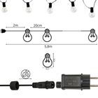 Saska Garden, Party light, girlanda zewnętrzna, 20 żarówek LED, 5,8 m