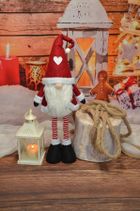 Saska Garden, skrzat, gnom świąteczny na teleskopach, 25-15-60-75 cm