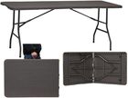 Saska Garden, Woodland, stół cateringowy, ciemny szary, 180-74 cm