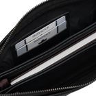 Saszetka do ręki, czarna, skóra ekologiczna, Rovicky