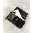 Saszetka na biodro, brązowa, skórzana, Rovicky