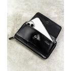 Saszetka na biodro, czarna, skórzana, RFID, Rovicky