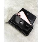 Saszetka na biodro, czarna, skórzana, Rovicky