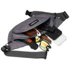 Saszetka na biodro, nerka, ciemnoszara, Peterson