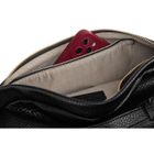 Saszetka na biodro, nerka, czarna, Peterson