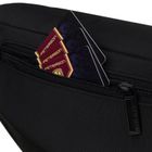 Saszetka na biodro, nerka, czarna, Peterson