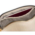 Saszetka na biodro, nerka, jasnobeżowa, skóra ekologiczna, Peterson