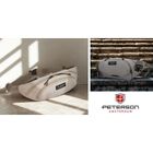 Saszetka na biodro, nerka, jasnoszara, Peterson