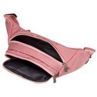 Saszetka na biodro, nerka, różowa, Peterson