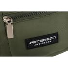 Saszetka na biodro, nerka, zielona, Peterson