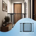 Sipo, bramka zabezpieczająca na schody, barierka ochronna, czarna