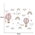 Sipo, naklejki na ścianę do pokoju dziecięcego, Balony i tęcza