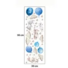 Sipo, naklejki na ścianę do pokoju dziecięcego, Króliczki i niebieskie balony