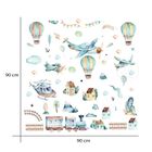 Sipo, naklejki na ścianę do pokoju dziecięcego, Samoloty i balony