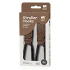 Sipo, zestaw uniwersalnych zaczepów do wózka, brązowe, 2 szt.