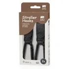 Sipo, zestaw uniwersalnych zaczepów do wózka, czarne, 2 szt.