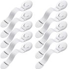 Sipo, zestaw zabezpieczeń do szaf i szuflad z paskiem elastycznym na zatrzask, 10 szt.