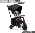 Smart Trike, Folding Trike 700 8w1, składany rowerek z funkcją spacerówki, czarny