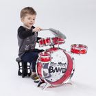 Smiki, duża perkusja z krzesełkiem, zabawka muzyczna