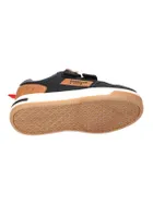 Sneakersy chłopięce, czarne, skórzana wkładka, American Club
