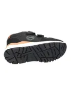 Sneakersy chłopięce, czarne, skórzana wkładka, American Club