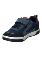 Sneakersy chłopięce, niebieskie, skórzana wkładka, American Club