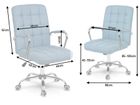 Sofotel, Benton, fotel biurowy,, niebieski
