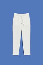 Spodnie dresowe damskie, białe, Moodo