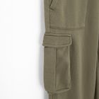 Spodnie dresowe khaki cargo regular NOWEAR
