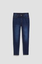 Spodnie jeansowe damskie, granatowe, Moodo