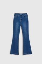 Spodnie jeansowe damskie, granatowe, Moodo