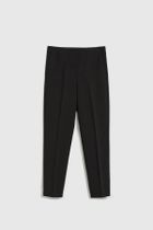 Spodnie materiałowe damskie, czarne, Moodo