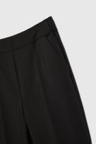 Spodnie materiałowe damskie, czarne, Moodo