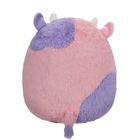 Squishmallows, Fuzzamallows, Patty, Pink and Purple Cow, fioletowo-różowa krowa, maskotka, 30 cm
