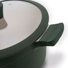 Starke Pro, Naturale, zestaw garnków marmurowych z pokrywką i patelnia, 10 elementów