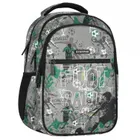 Starpak, plecak szkolny, 2-komorowy, Football Grey Green