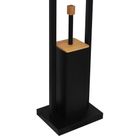 Stojak WC, szczotka do toalety uchwyt na papier, czarny