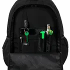 St.Right, plecak szkolny, 3-komorowy, Black Vintage