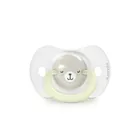 Suavinex, SX Pro, Wild & Free, smoczek fizjologiczny, beżowy, świecący, 6-18 m, 2 szt.