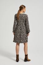 Sukienka damska, brązowa, Moodo