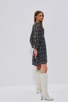 Sukienka damska, czarna, Moodo