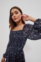 Sukienka damska, granatowa, Moodo