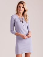 Sukienka damska, szara, Factory Price