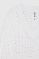 Sweter damski, biały, Moodo