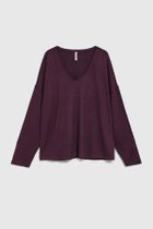 Sweter damski, fioletowy, Moodo