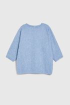 Sweter damski, niebieski, Moodo