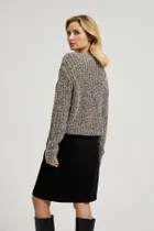 Sweter damski, szary, Moodo