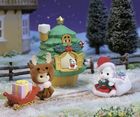 Sylvanian Families, Domek Drzewko Świętczne, zestaw z figurkami i akcesoriami, 5822